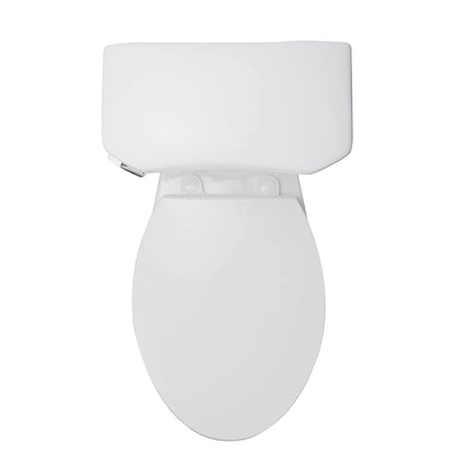 DeerValley Dynasty 15" x 32" 12" Rough-in Single-Flush Elongated White Two-Piece Toilet With Soft Closing Seat