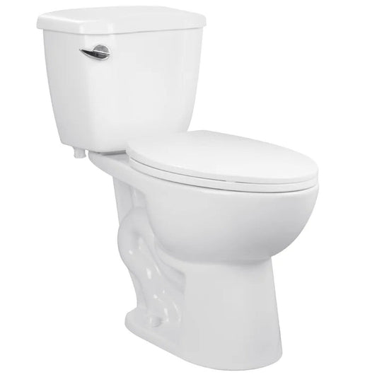 DeerValley Dynasty 15" x 32" 12" Rough-in Single-Flush Elongated White Two-Piece Toilet With Soft Closing Seat