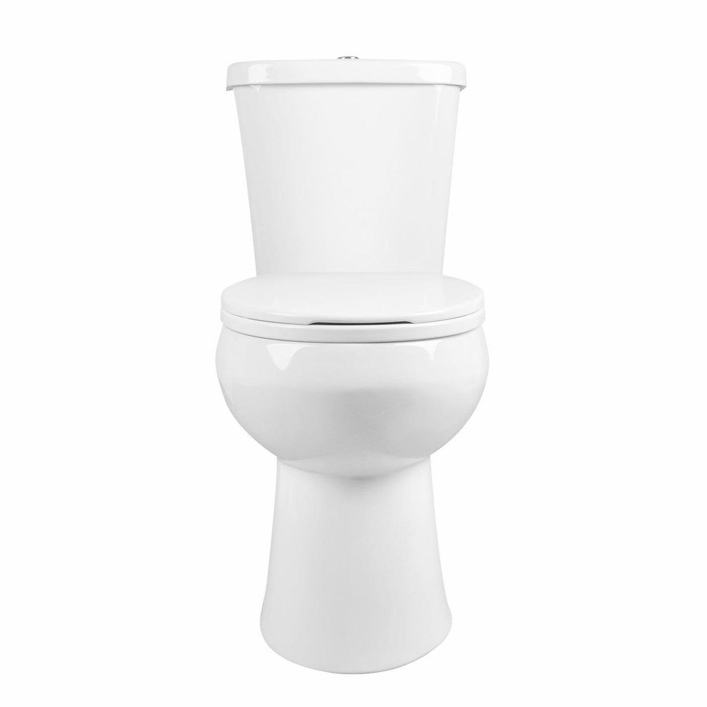 DeerValley Dynasty 16" x 32" 12" Rough-in Dual-Flush Elongated White Two-Piece Toilet With Soft Closing Seat