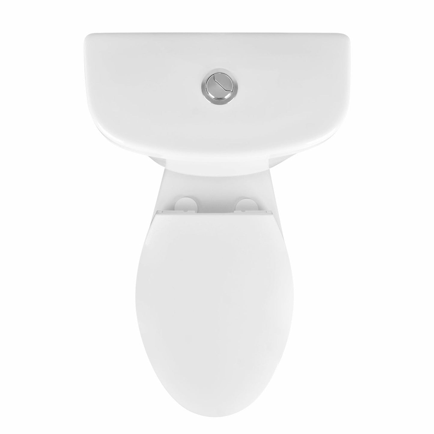 DeerValley Dynasty 16" x 32" 12" Rough-in Dual-Flush Elongated White Two-Piece Toilet With Soft Closing Seat