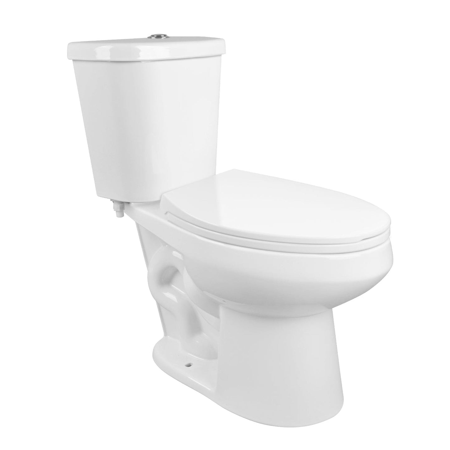 DeerValley Dynasty 16" x 32" 12" Rough-in Dual-Flush Elongated White Two-Piece Toilet With Soft Closing Seat