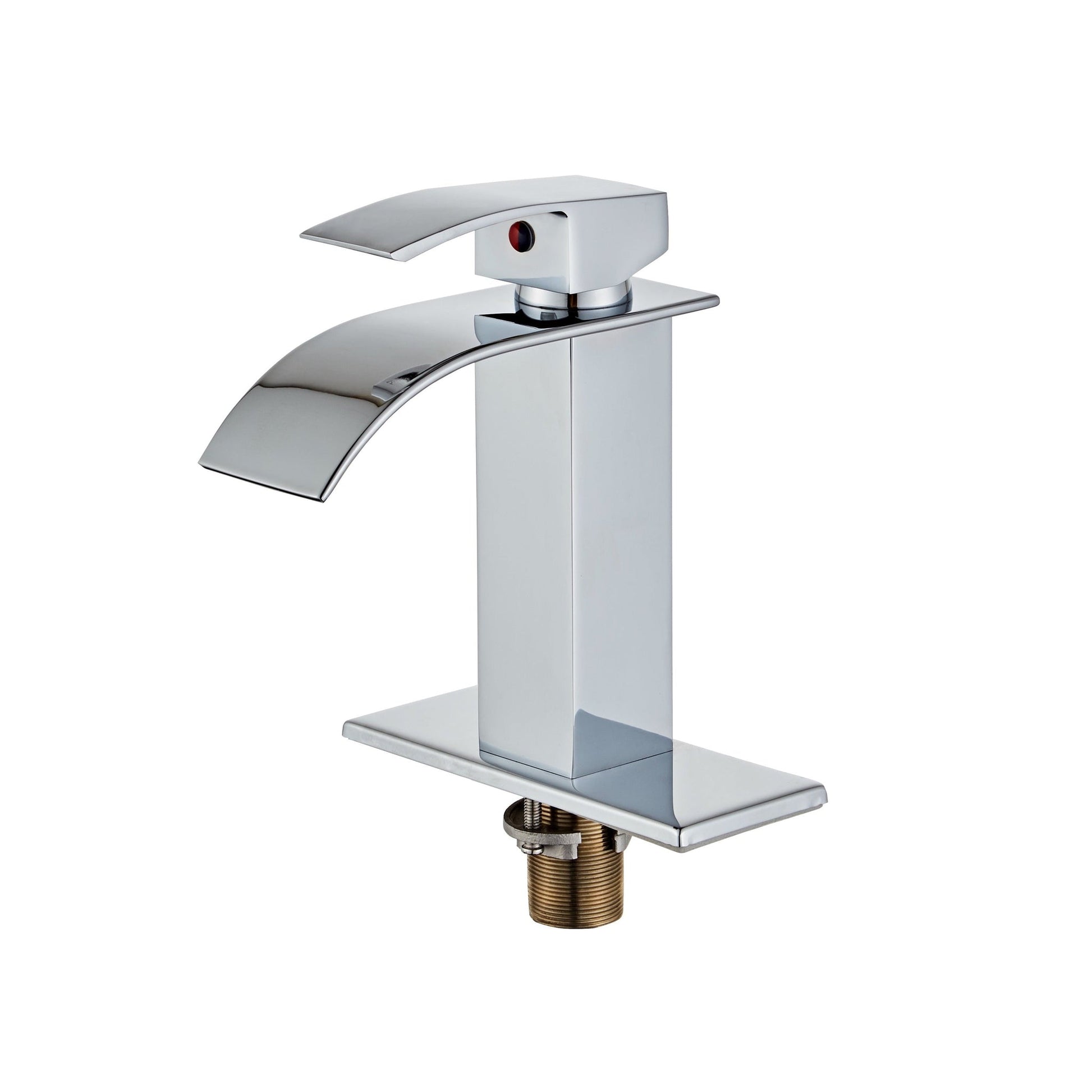 DeerValley Dynasty Chrome Single Handle Waterfall Bathroom Faucet