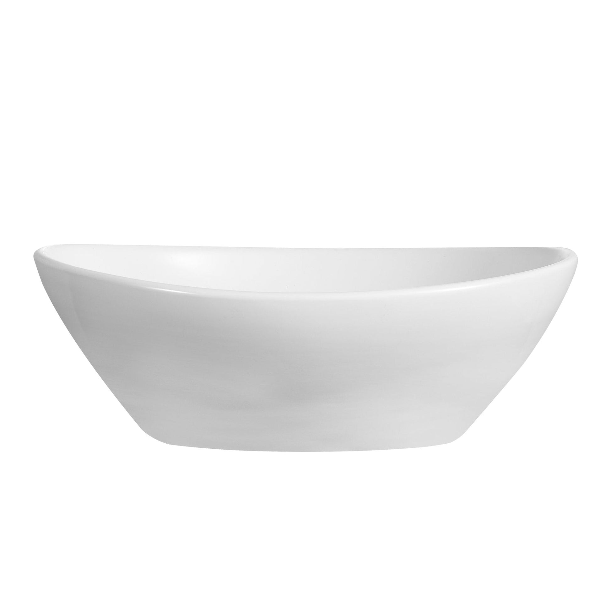 DeerValley DV-1V051 13" x 15.75" x 5.8" White Oval Ceramic Vessel Sink