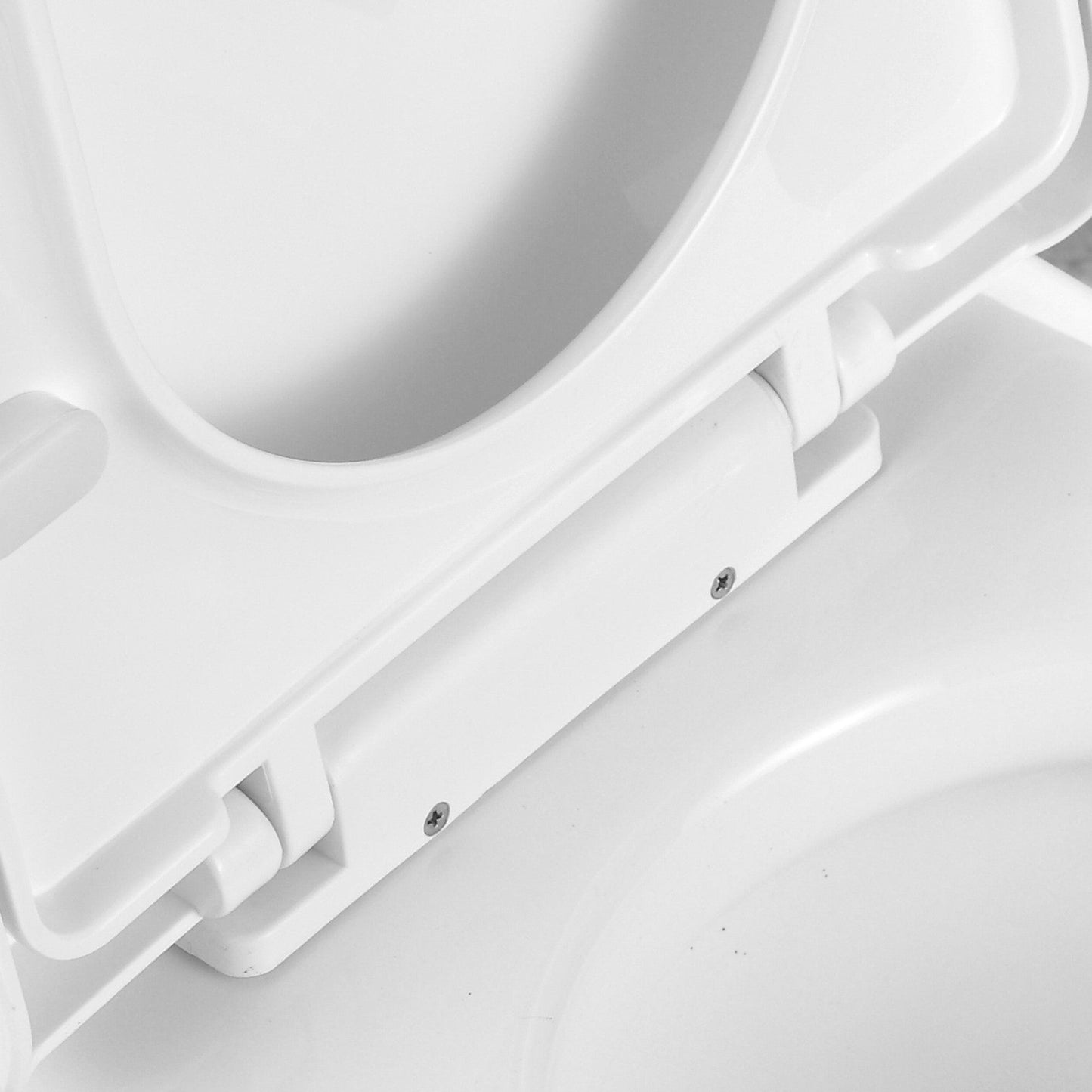 DeerValley Liberty 10" Rough-in Dual-Flush Elongated White One-Piece Toilet With Soft Closing Seat