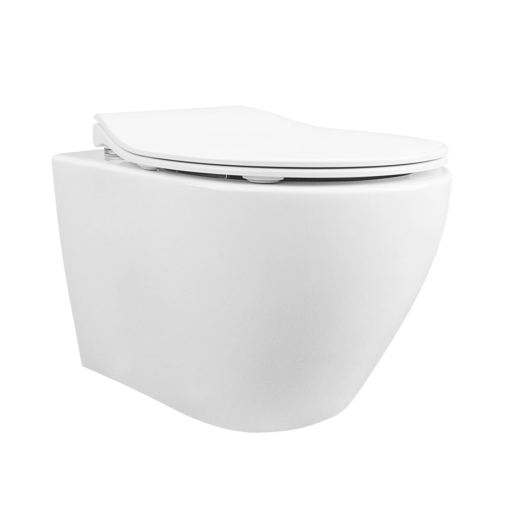 DeerValley Liberty 1.1/1.6GPF Dual-Flush Elongated White Wall-Mounted Toilet With Concealed In-Wall Toilet Tank