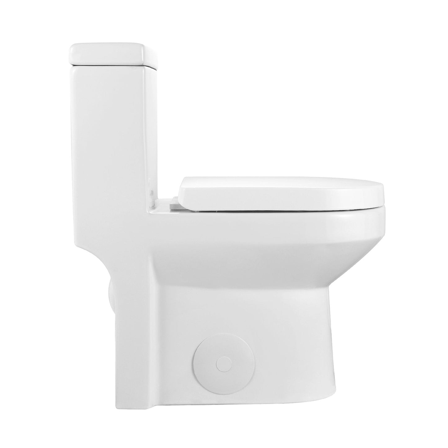 DeerValley Liberty Dual-Flush Elongated One-Piece Toilet With Soft Closing Seat