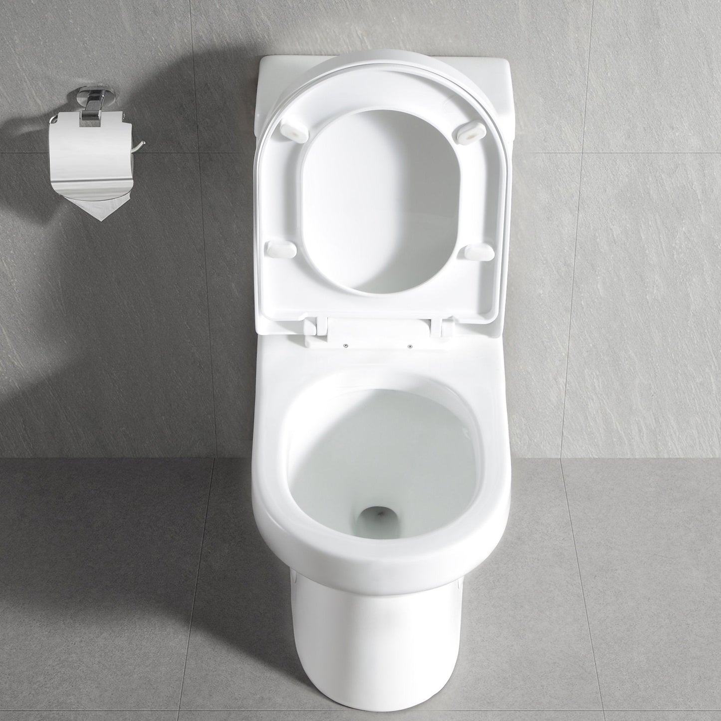 DeerValley Liberty Dual-Flush Elongated One-Piece Toilet With Soft Closing Seat