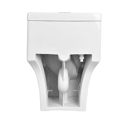 DeerValley Prism Dual-Flush Elongated White One-Piece Toilet