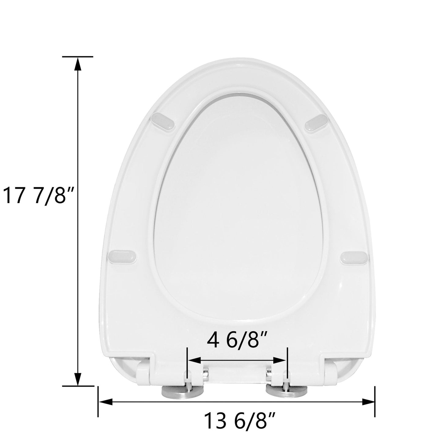 DeerValley Quick-Release Plastic Elongated polypropylene Toilet Seat (Fit with DV-1F026)