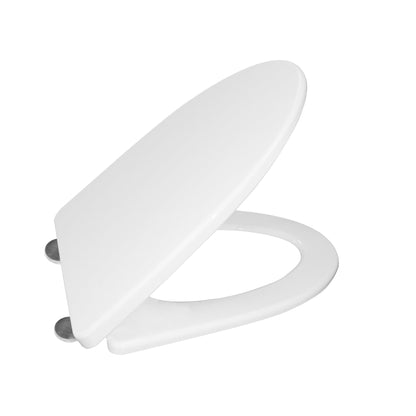 DeerValley Quick-Release Slow-Close Elongated White Polypropylene Toilet Seat (Fit with DV-2F52531)
