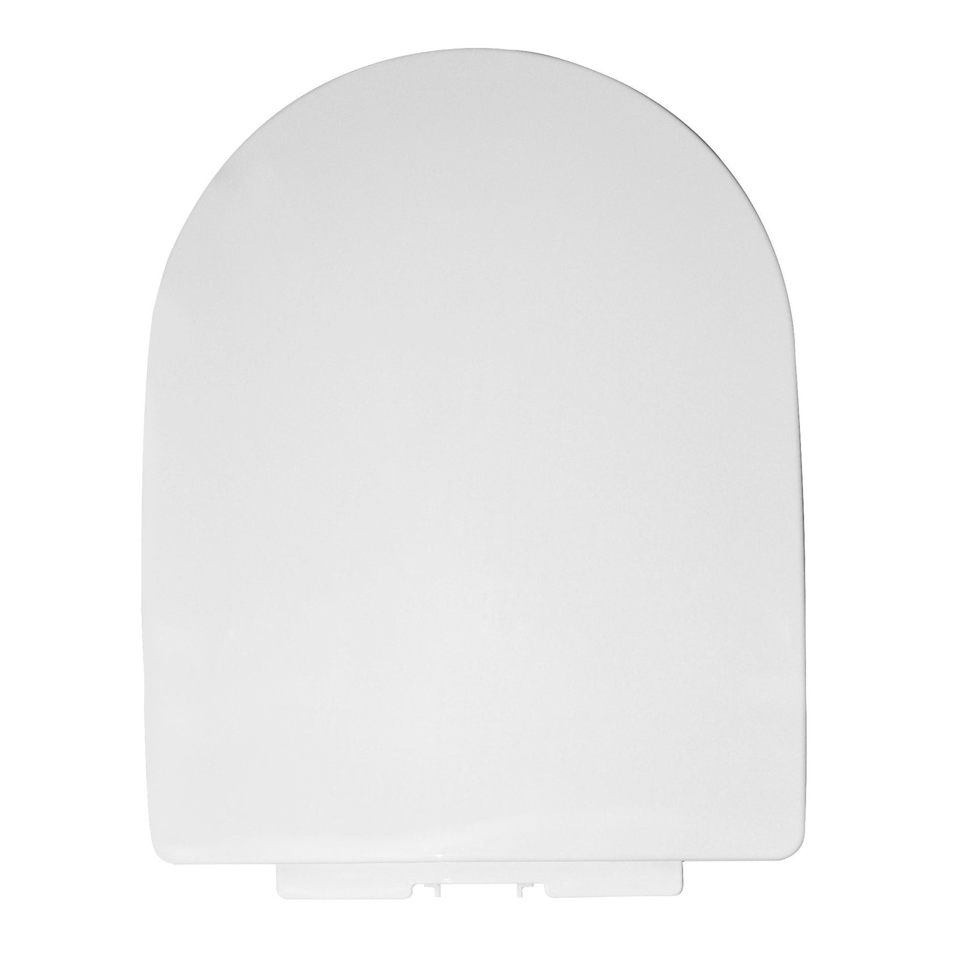 DeerValley Quite-Close Easy to Install White Plastic Polypropylene Toilet Seat (Fit with DV-1F52812/ DV-1F52813)