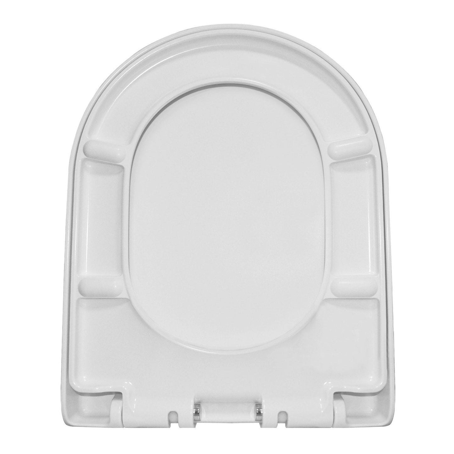 DeerValley Quite-Close Quick-Release White Urea Formaldehyde Resin (UF) Toilet Seat (Fit with DV-1F52812/ DV-1F52813)