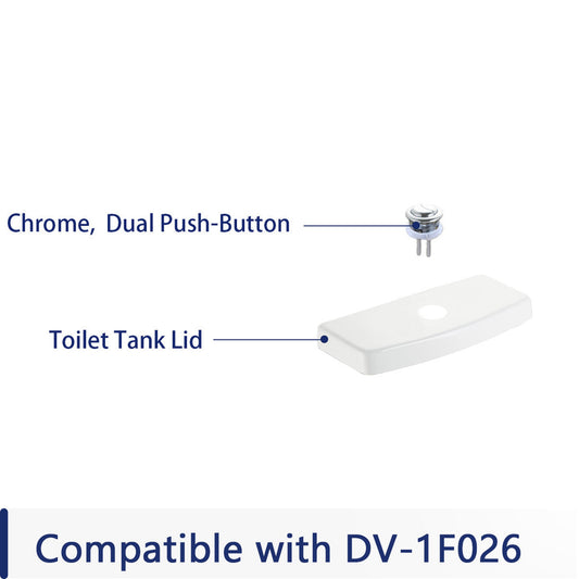 DeerValley Tank Lid (Not with a flush button, compatible with DV-1F026)