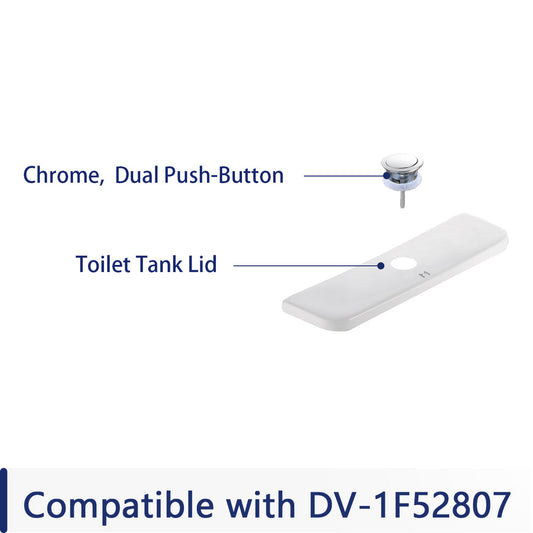 DeerValley Tank Lid (Not with a flush button, compatible with DV-1F52807)