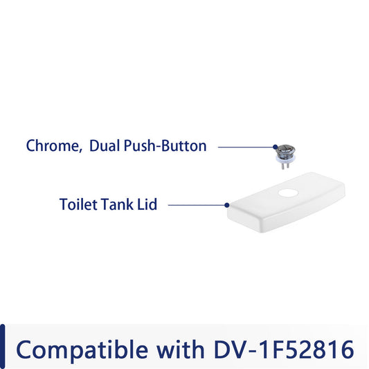 DeerValley Tank Lid (Not with a flush button, compatible with DV-1F52816)