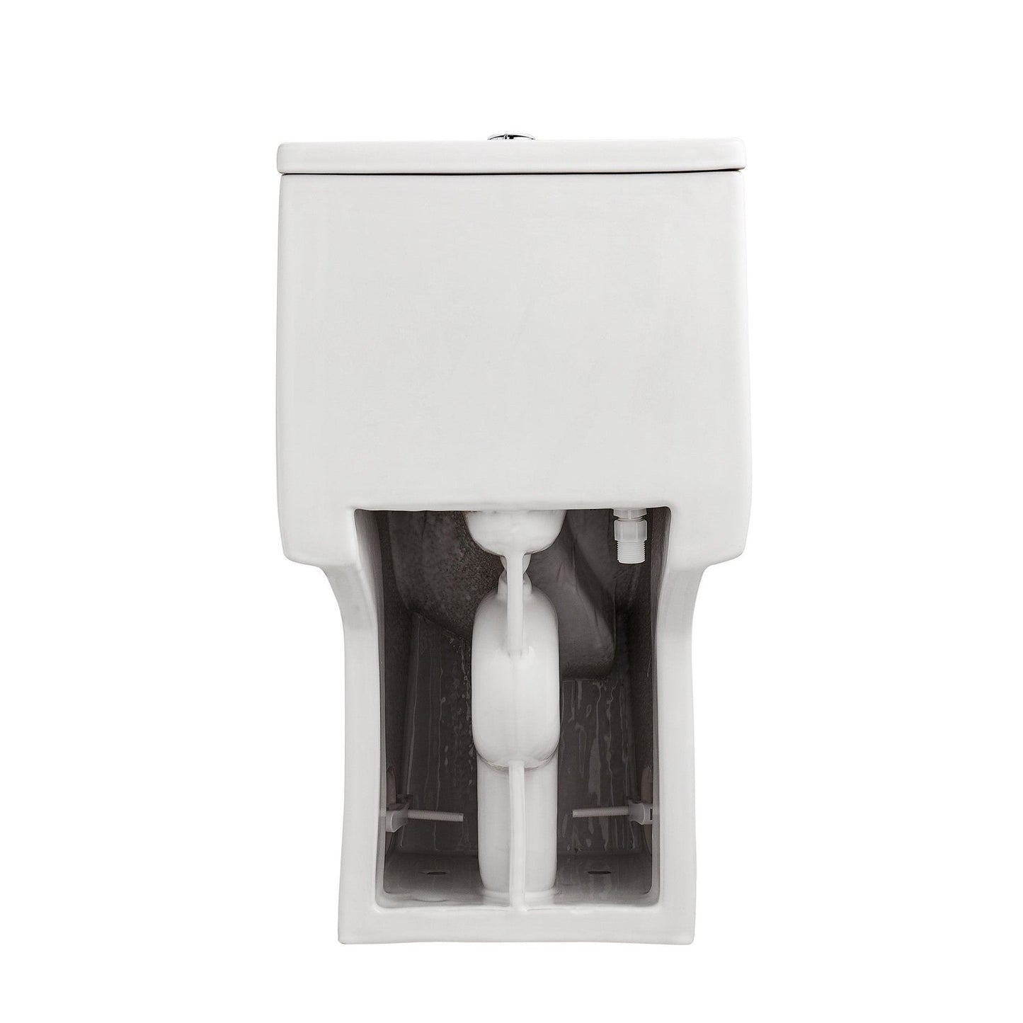 DeerValley Ursa Dual-Flush Full-Size Elongated White One-Piece Toilet With Soft Closing Seat