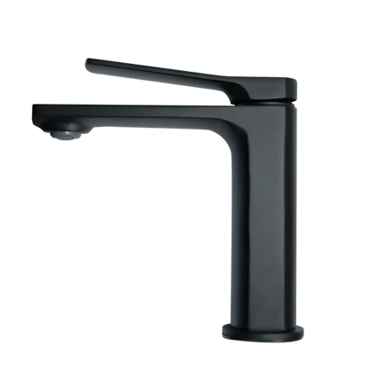 DeerValley Ursa Matte Black Brass Rust Resistant Single Hole Bathroom Faucet