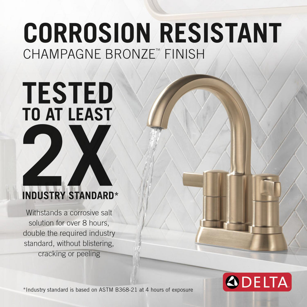 Delta Albion™ 25855LF-CZ Two Handle Centerset Champagne Bronze Bathroom Faucet