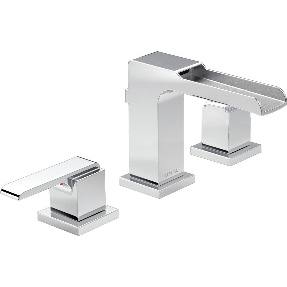 Delta Ara® 3568LF-MPU Two Handle Widespread Channel Chrome Faucet