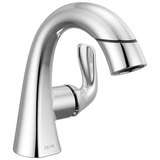 Delta Arvo® 15840LF-PD Single Handle Pull-Down Chrome Bathroom Faucet