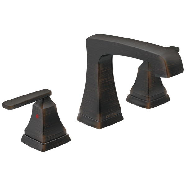 Delta Ashlyn Two Handle Widespread With EZ Anchor® Venetian Bronze Bathroom Faucet