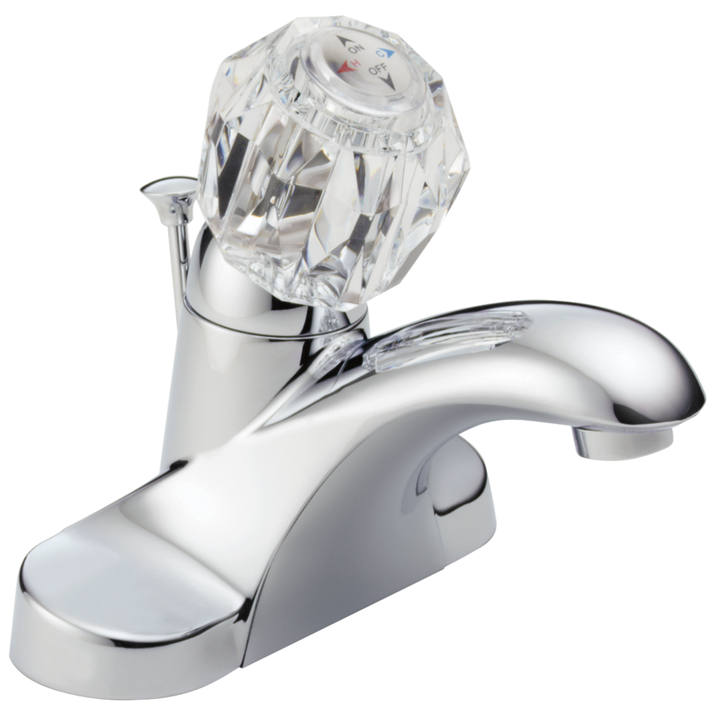 Delta Foundations® B512LF Single Handle Centerset Chrome Faucet