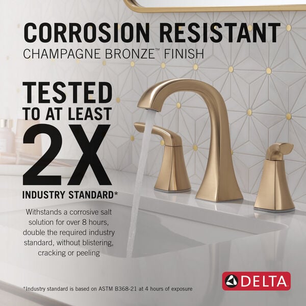 Delta Lacey™ 35895LF-CZ Two Handle Widespread Champagne Bronze Bathroom Faucet
