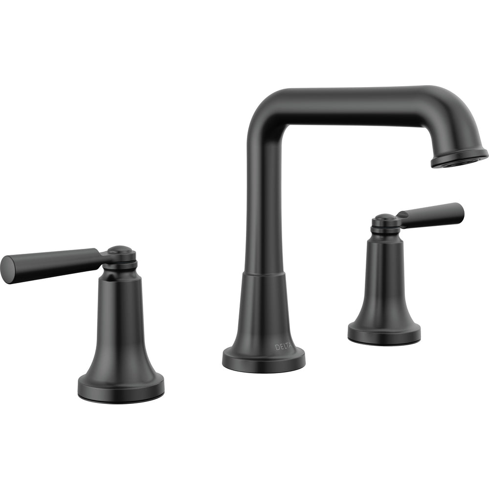 Delta Saylor® 3536-BLMPU-DST Two Handle Matte Black Widespread Faucet