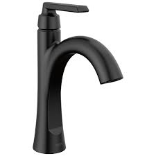 Delta Sparrow Single Handle Matte Black Faucet