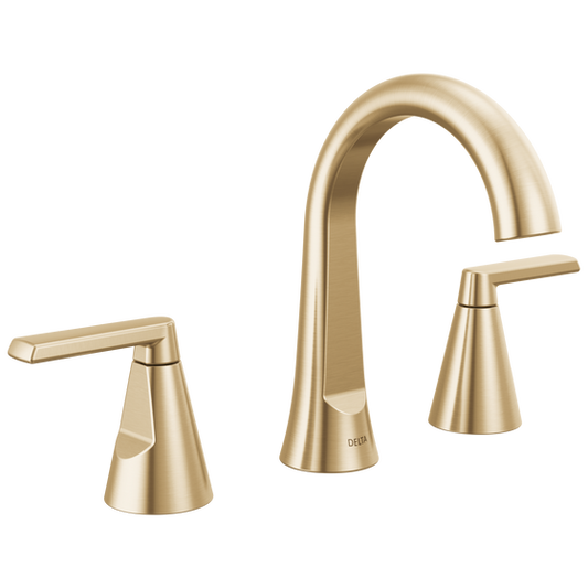Delta Sparrow Two Handle Widespread Champagne Bronze Faucet