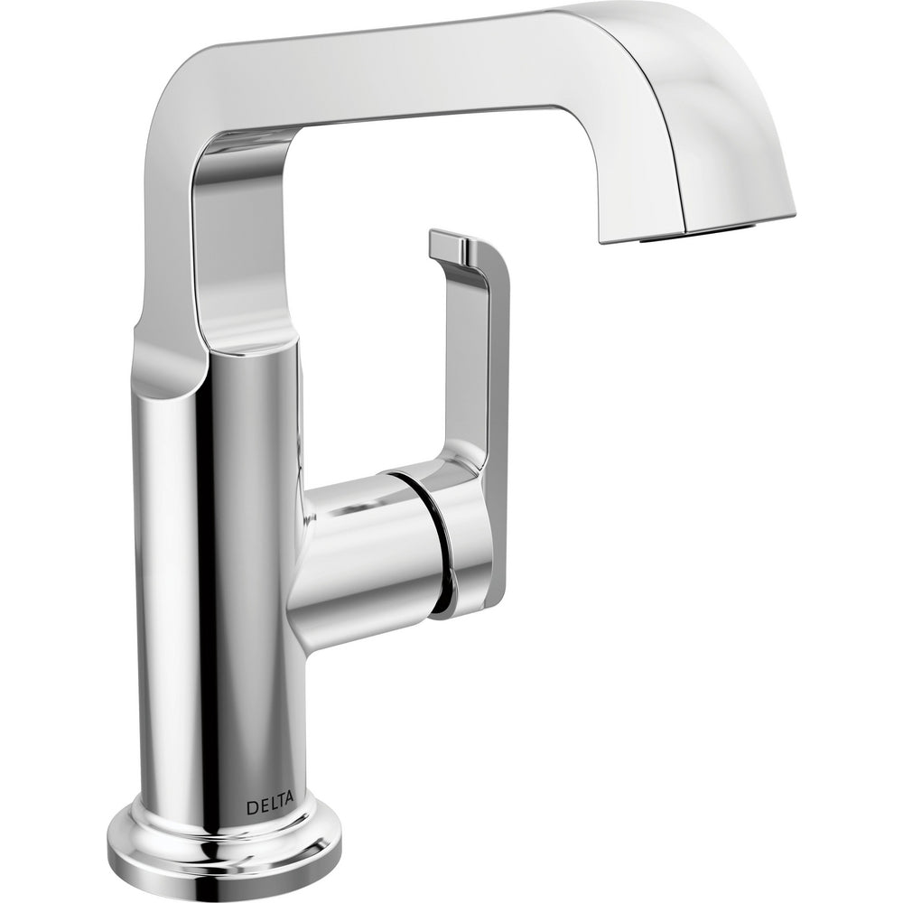 Delta Tetra® 689-PR-DST Single Handle Mid-Height Lumicoat® Chrome Vessel Faucet