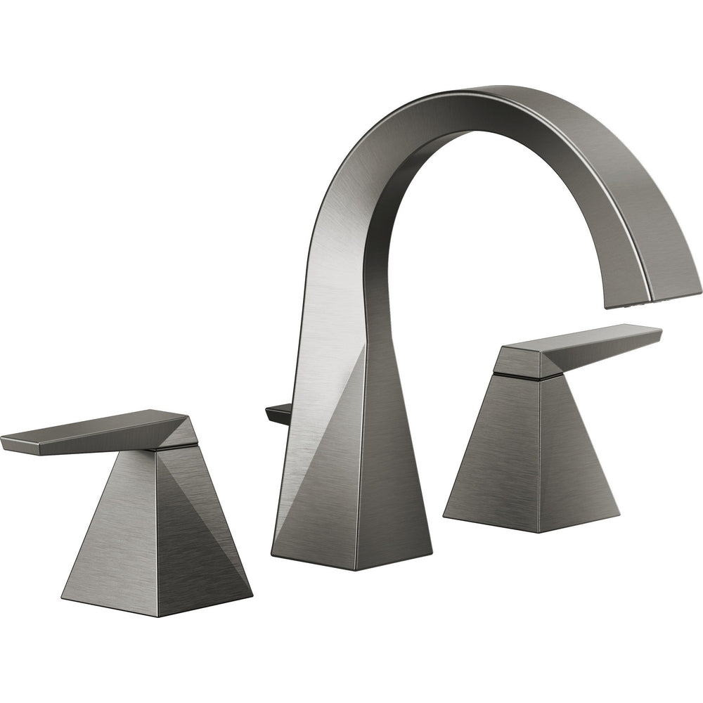 Delta Trillian® 35546-KS-PR-MPU-DST Two Handle Widespread Lumicoat® Black Stainless Steel Widespread Faucet