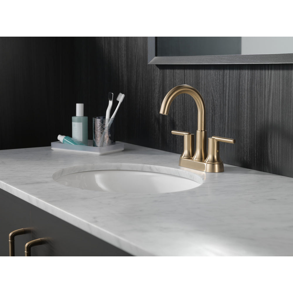Delta Trinsic® 2554-MPU-DST Two Handle Centerset Champagne Bronze Bathroom Faucet