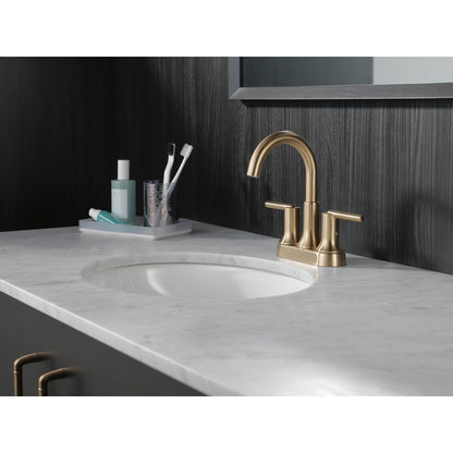 Delta Trinsic® 2554-MPU-DST Two Handle Centerset Champagne Bronze Bathroom Faucet