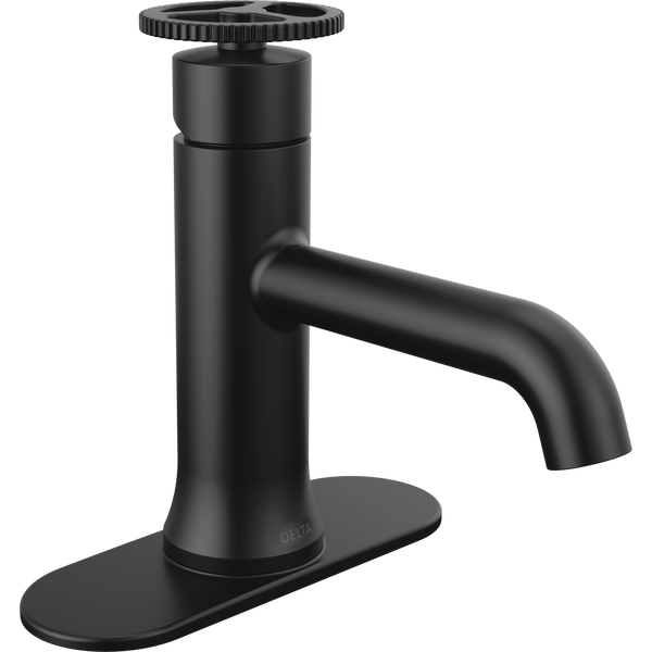 Delta Trinsic® 558-BLMPU-DST Single Handle Matte Black Bathroom Faucet