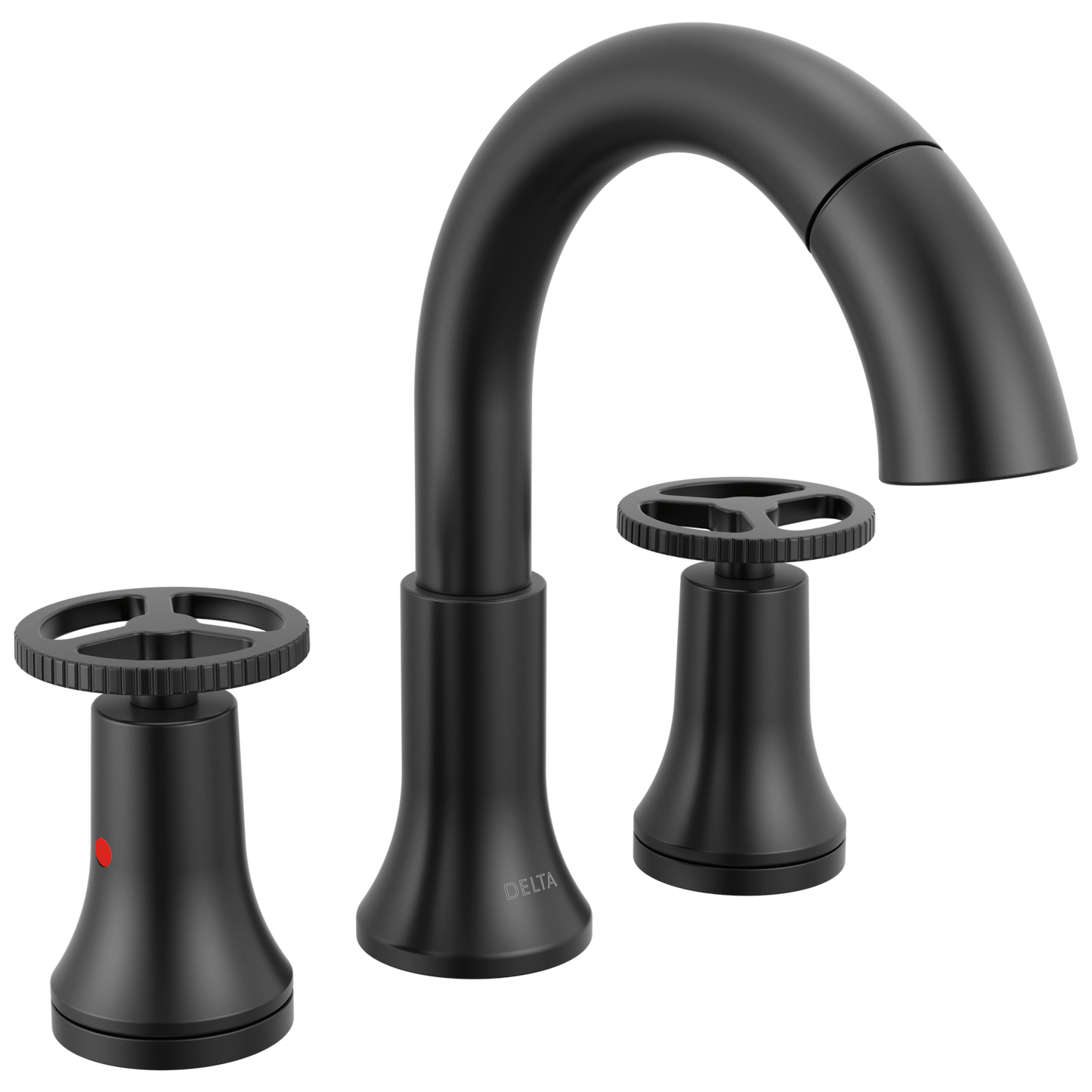 Delta Trinsic® Two Handle Widespread Pull-Down Matte Black Bathroom Faucet