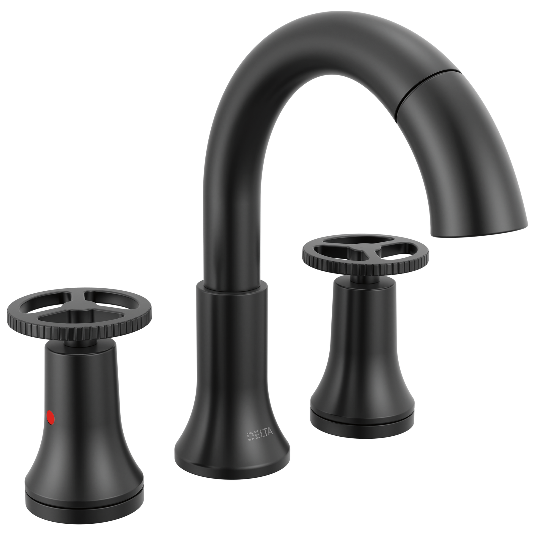 Delta Trinsic® Two Handle Widespread Pull-Down Matte Black Bathroom Faucet