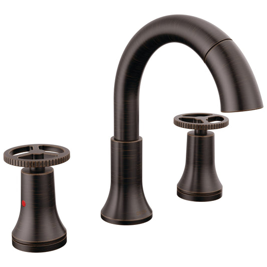 Delta Trinsic® Two Handle Widespread Pull-Down Venetian Bronze Bathroom Faucet