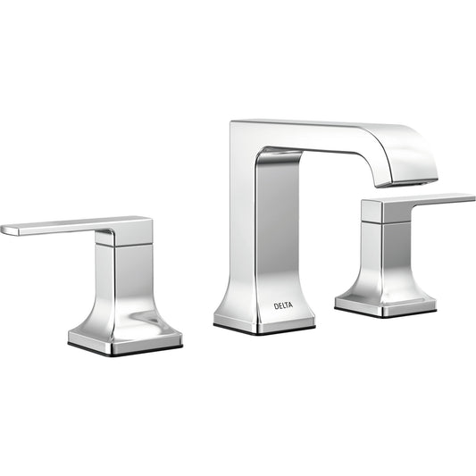 Delta Velum Two Handle Widespread Chrome Bathroom Faucet