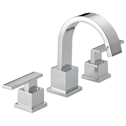 Delta Vero® 3553LF Two Handle Chrome Widespread Faucet