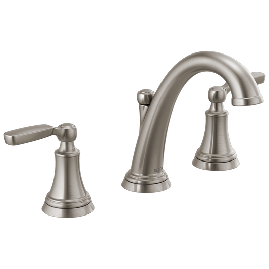 Delta Woodhurst® 3532LF-SSMPU Two Handle Stainless Steel Widespread Faucet