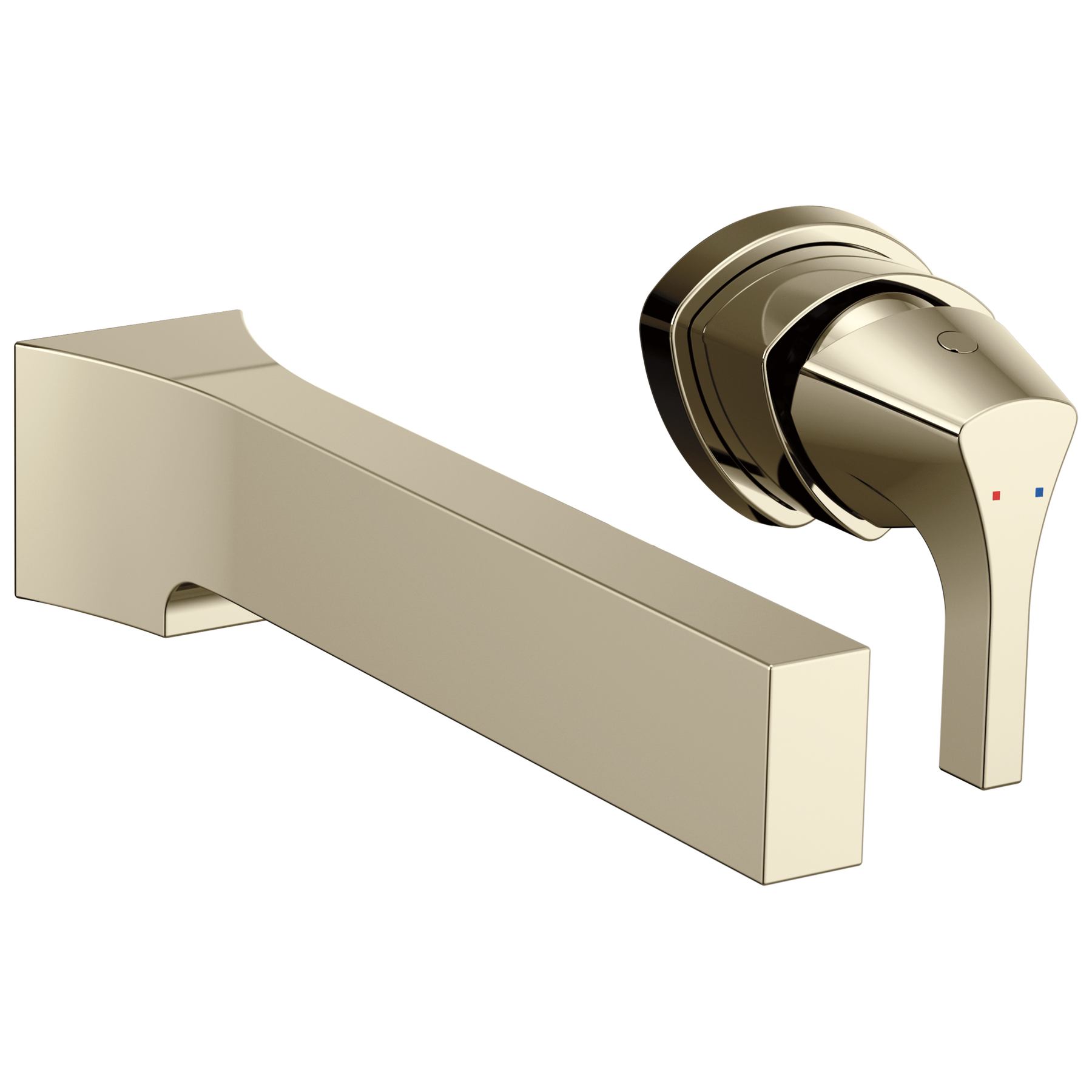 Delta Zura® T574LF-PNWL Single Handle Wall Mount Polished Nickel Faucet