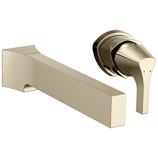 Delta Zura® T574LF-PNWL Single Handle Wall Mount Polished Nickel Faucet