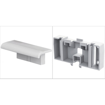 Design By Intent - Pellet Innovato 2pcs Kit White Shower Shelf and Bracket