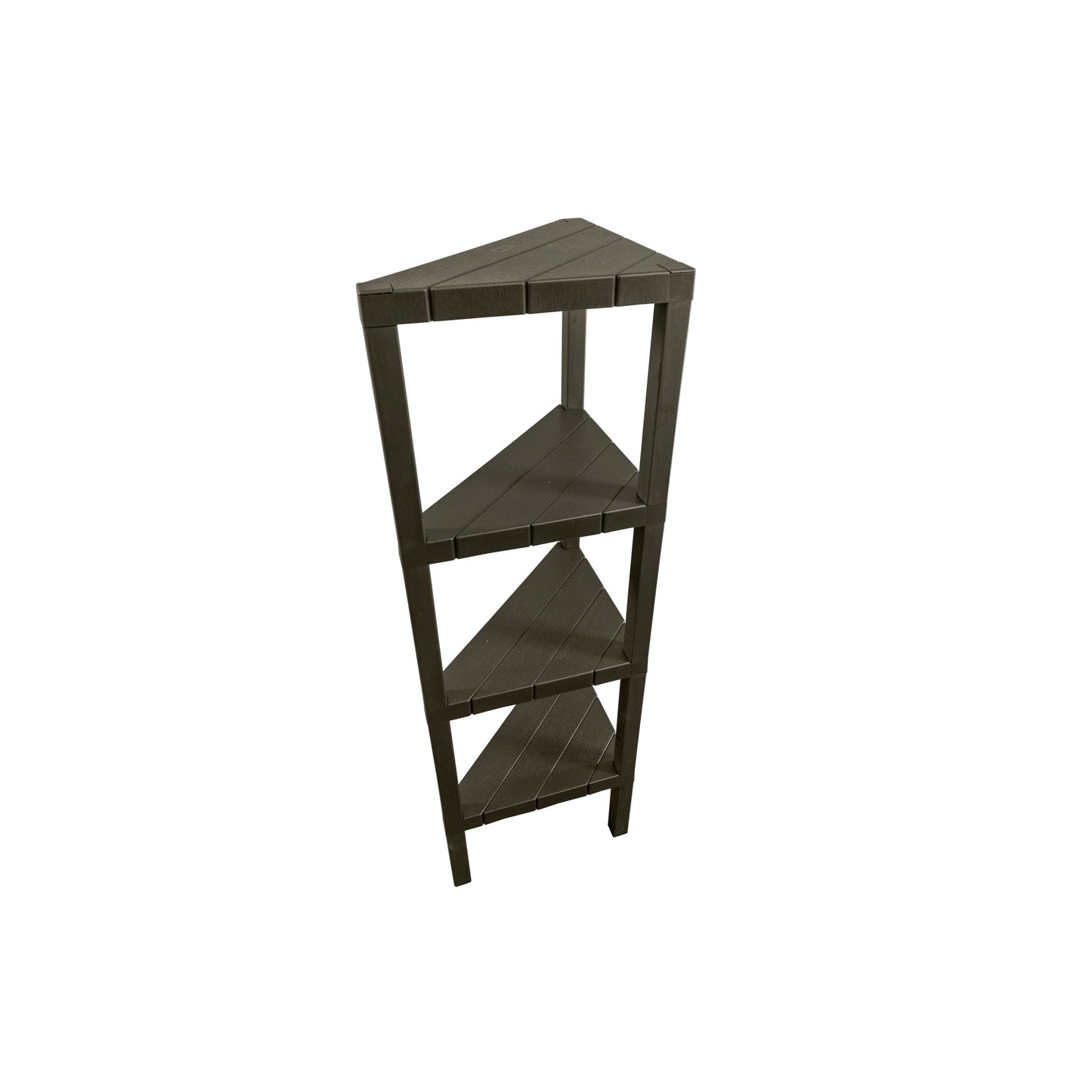 Design By Intent - Tatay Lombok 39" Brown FlexiCorner Shower Shelf