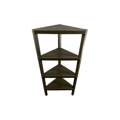 Design By Intent - Tatay Lombok 39" Brown FlexiCorner Shower Shelf
