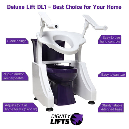 Dignity Lifts Deluxe DL1 Electric Toilet Lift