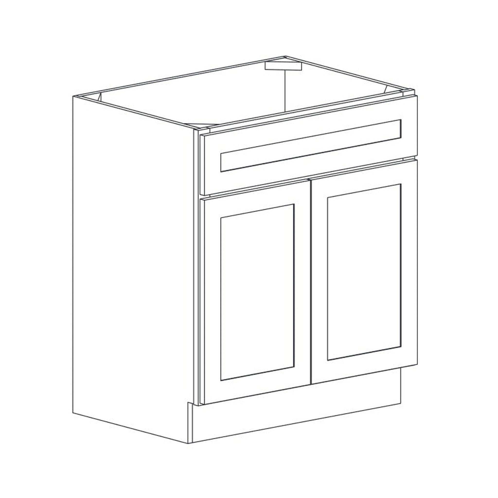 Domain Cabinets VS24-MSB-SD Madison Slim Shaker 24
