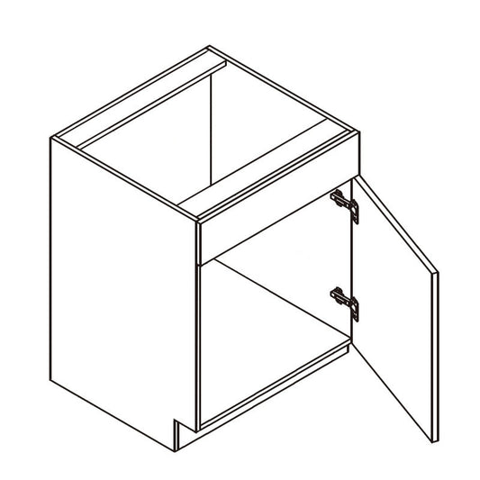 Domain Cabinets VSB36-GSO-UN Impression 36" x 35" With 2 Doors and 1 Falsefront Rustic Oak Wooden Vanity Sink Base Cabinet