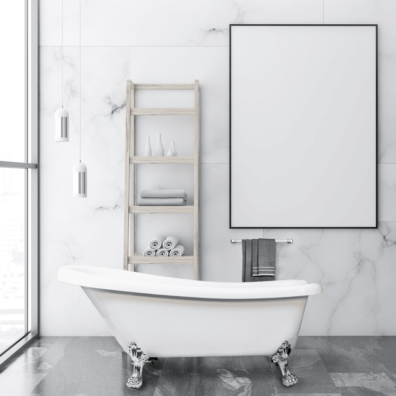 DreamWerks 67" x 30" x 29" Clawfoot Bathtub